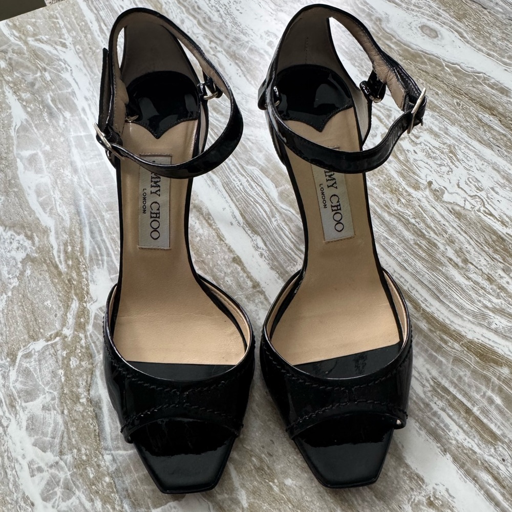 Jimmy Choo Patent Leather Black Heels